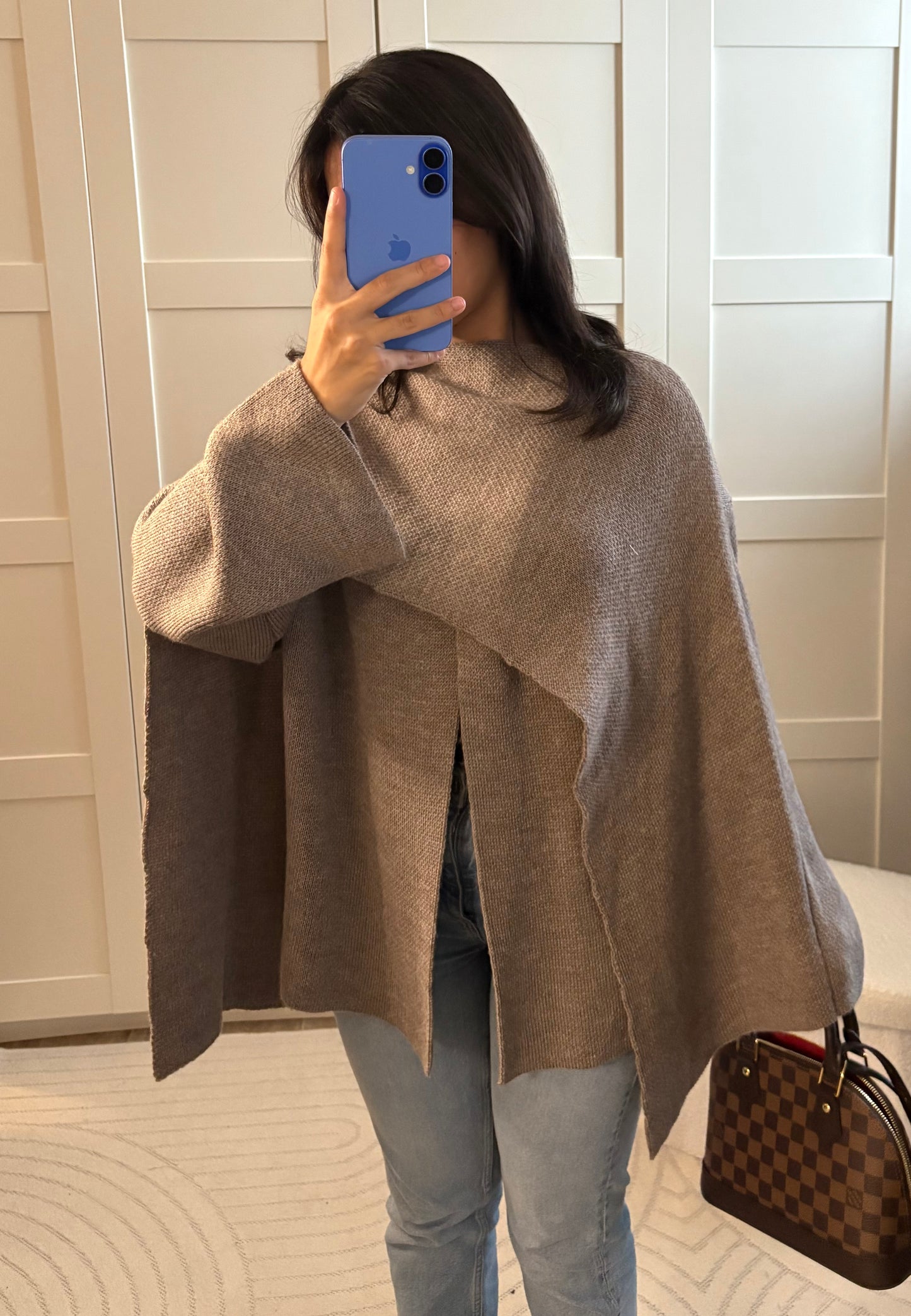 Gilet Cape Taupe